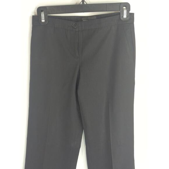 Emporio Armani Women's Solid Mid Rise Straight Leg Dress Pants Black US size 0 - Picture 2 of 11